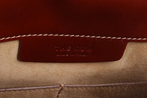 THE ROW BROWN HUNTING 9 LEATHER SHOULDER BAG