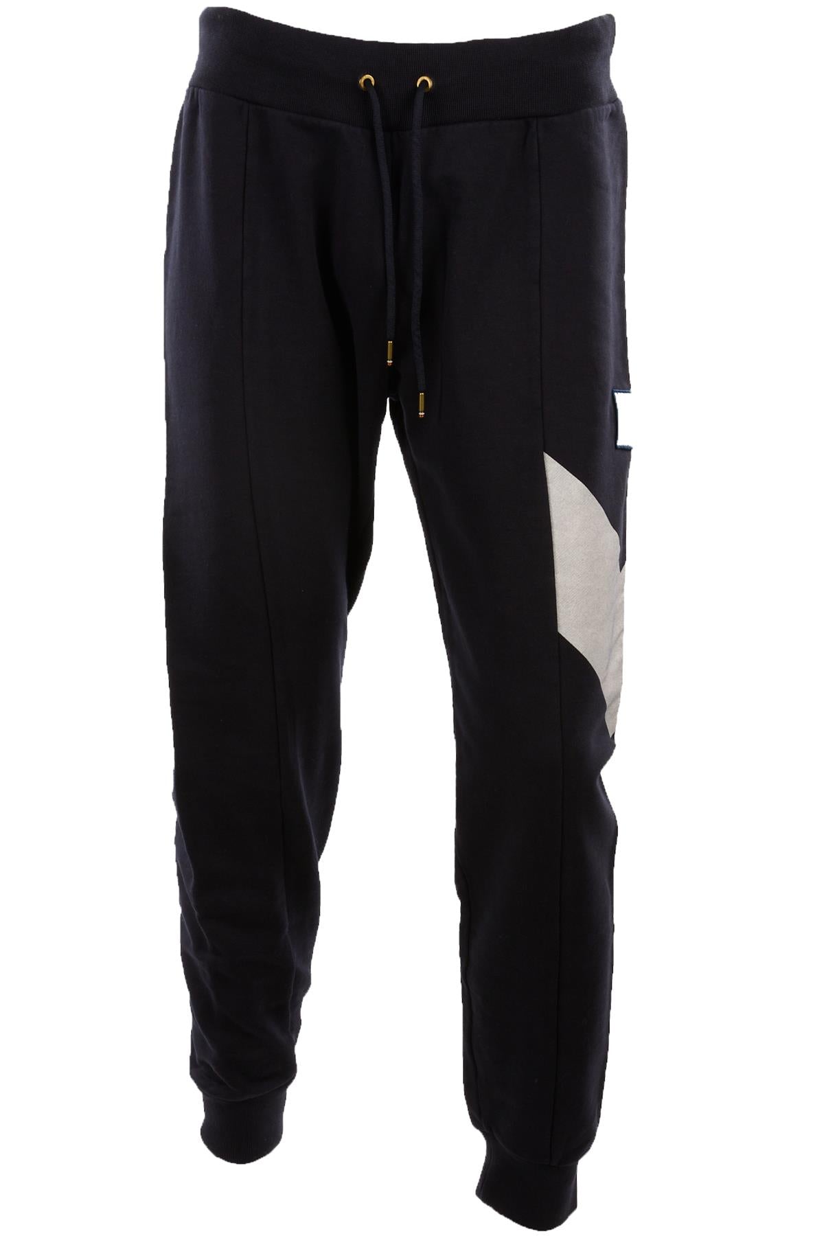 MONCLER GAMME BLEU NAVY MEN'S COTTON TRACK PANTS LARGE | nikkibradford