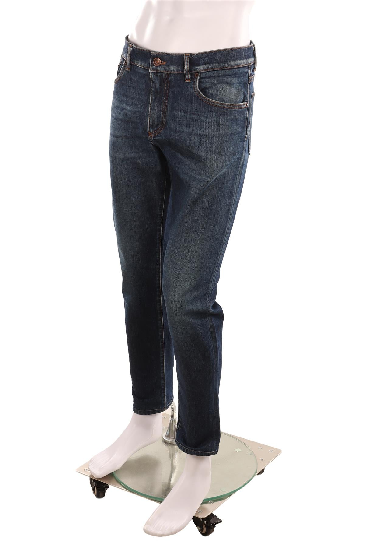 DOLCE & GABBANA BLUE SKINNY LEG JEANS IT 52 UK 36