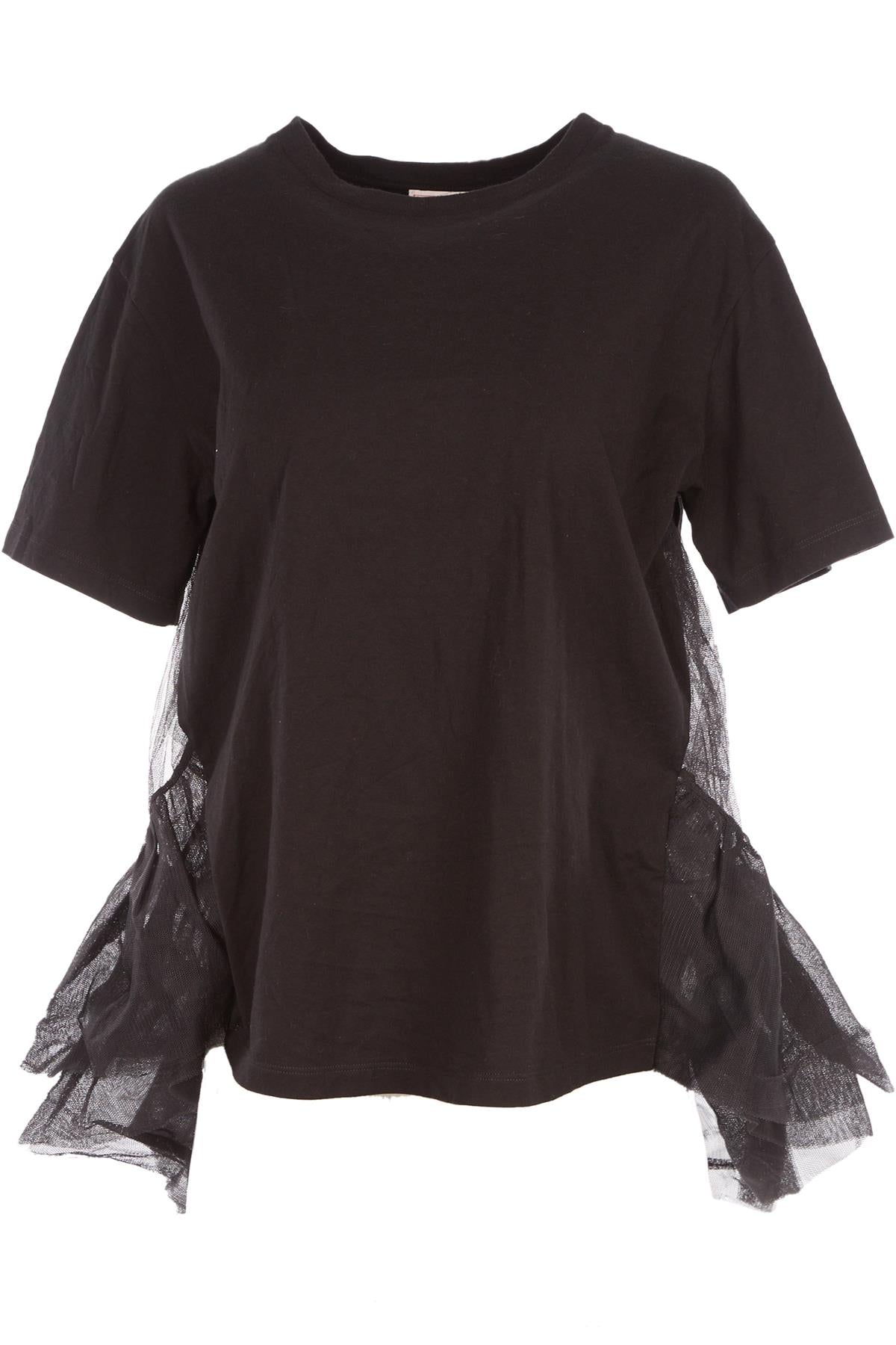 ALEXANDER MCQUEEN BLACK COTTON T-SHIRT MEDIUM