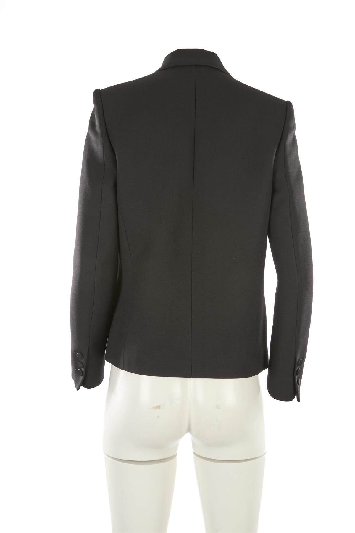 ALEXANDER MCQUEEN BLACK WOOL BLAZER IT 42 UK 10