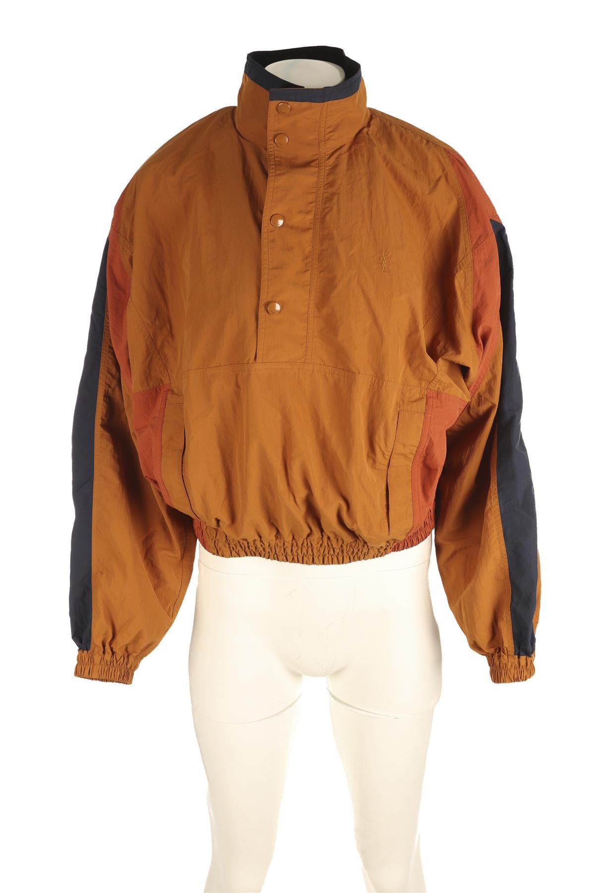 SAINT LAURENT TAN 2026 SHELL JACKET FR 36 UK 8