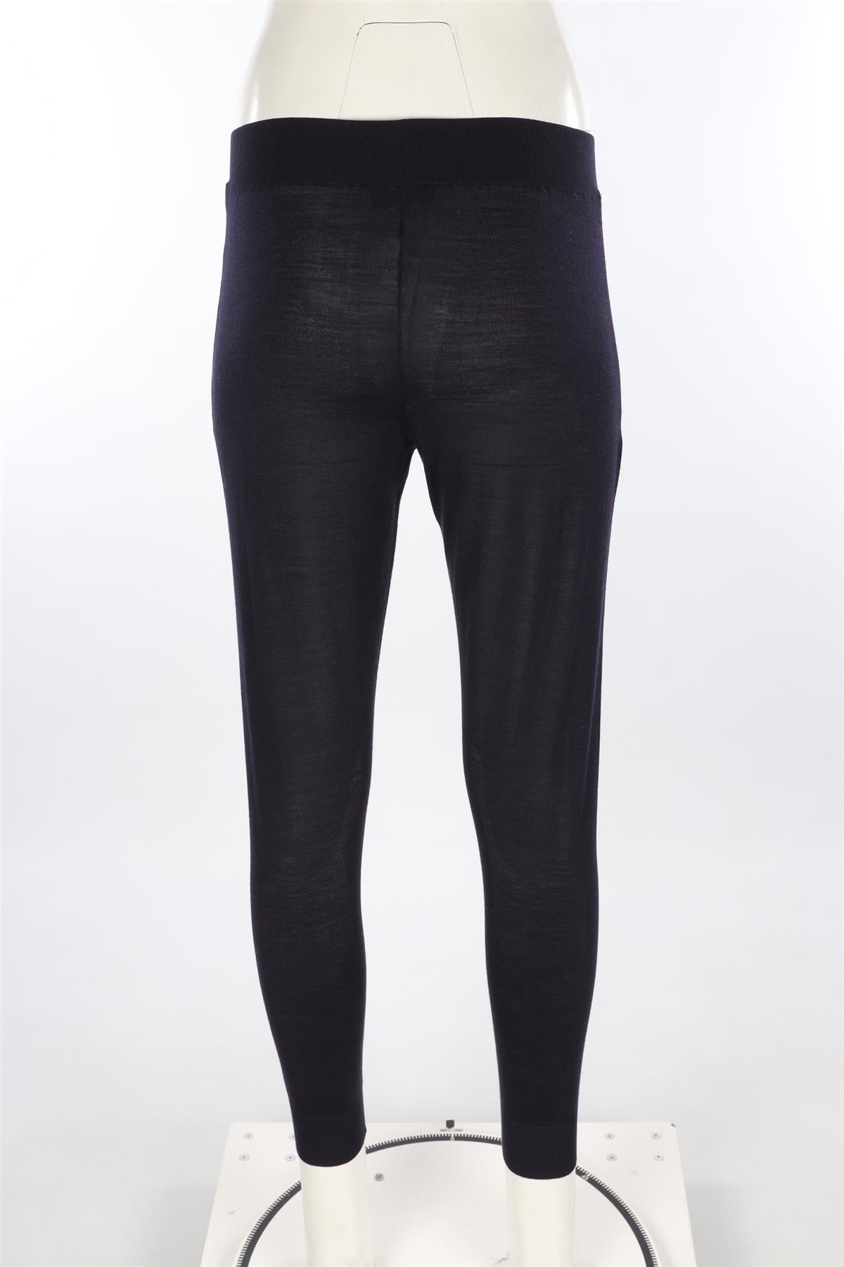 STELLA MCCARTNEY BLACK WOOL TAPERED PANTS IT 36 UK 4