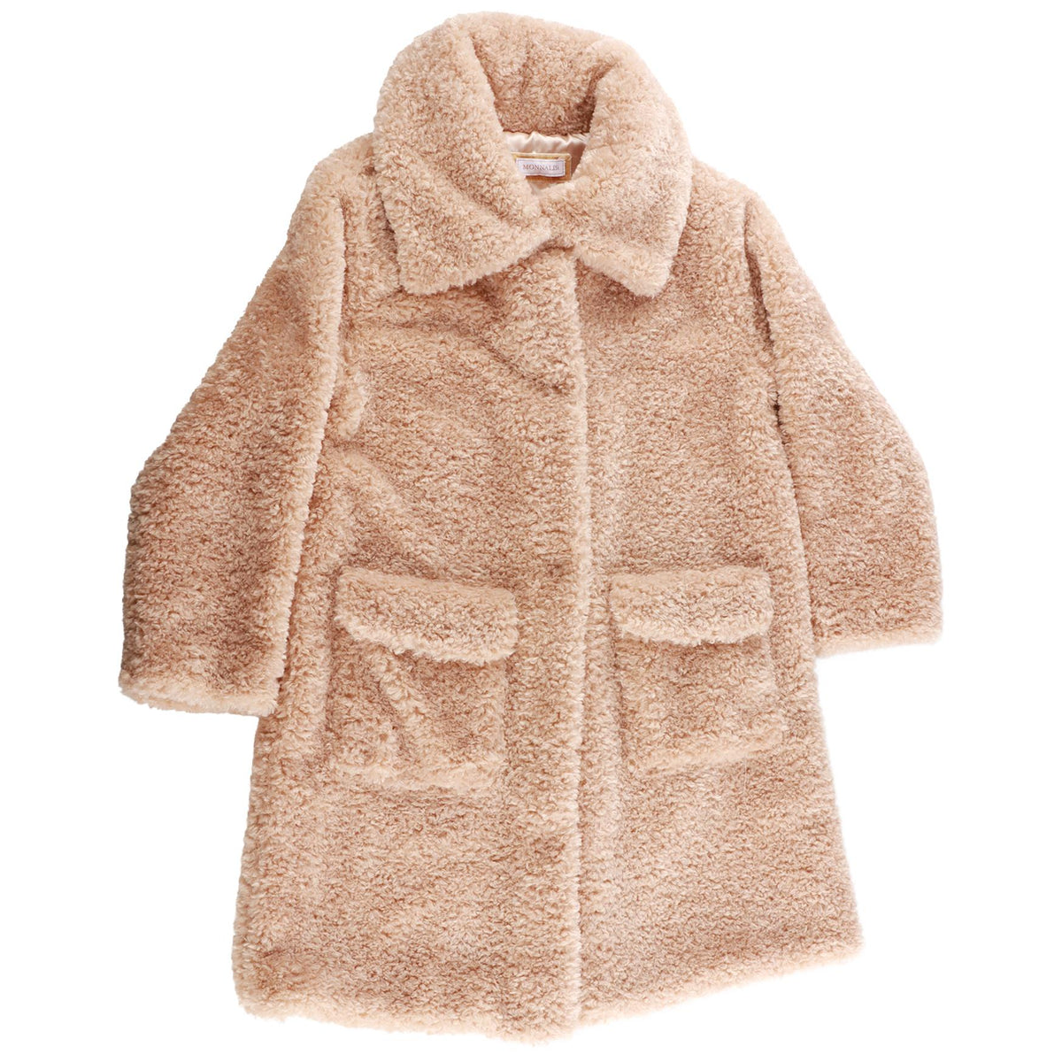 MONNALISA BEIGE KIDS GIRLS COAT 11 YEARS