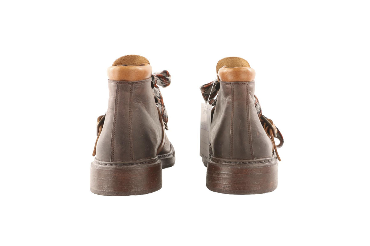 PREEN BY THORNTON BREGAZZI BROWN LEATHER ANKLE BOOTS EU 40 UK 7 US 10