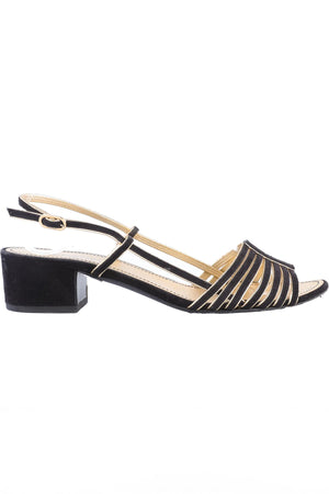 CHANEL BLACK 2021 LEATHER SANDALS EU 38.5 UK 5.5 US 8.5