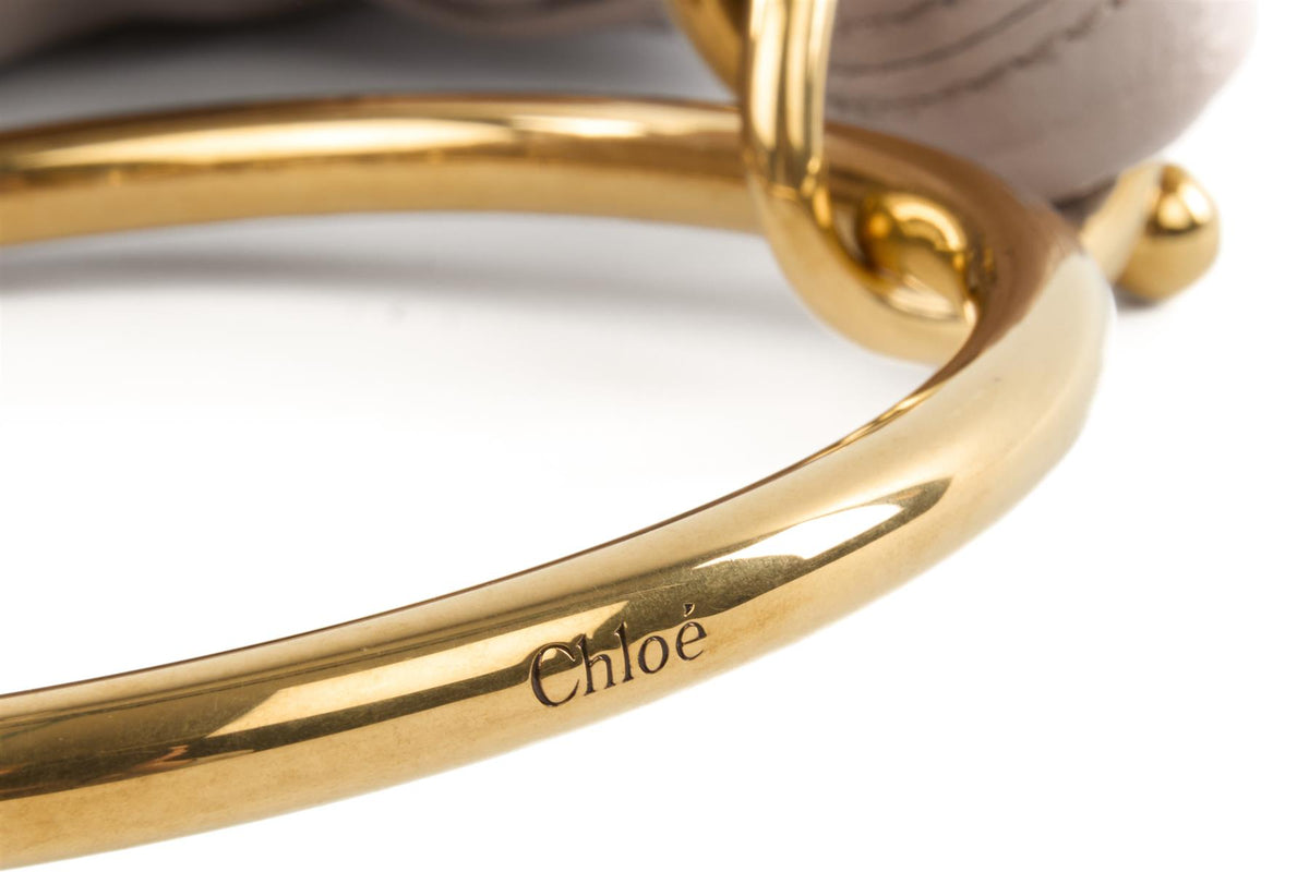 CHLOÉ NUDE BRACELET LEATHER SHOULDER BAG