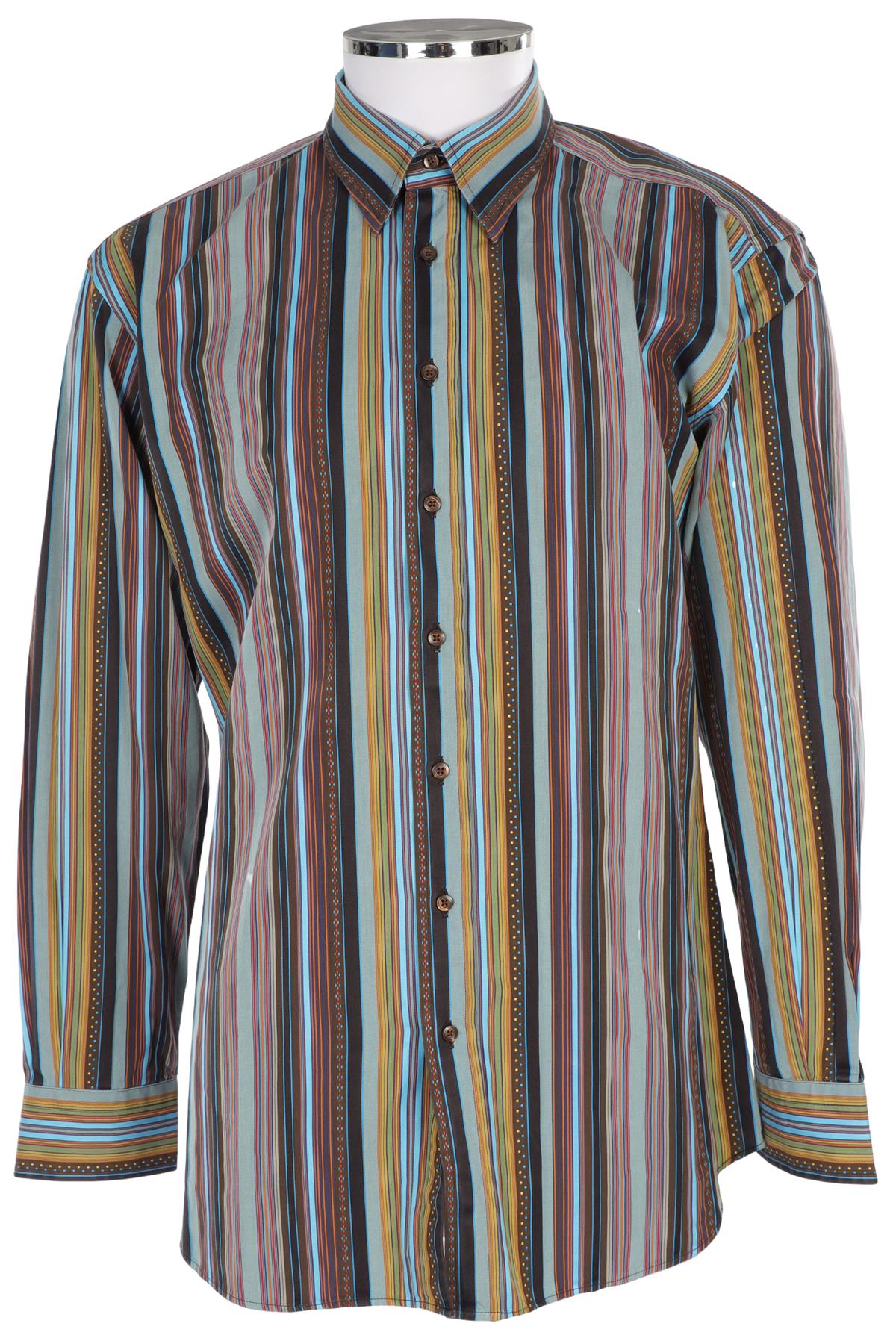 ETRO MULTI MEN'S COTTON SHIRT UK/US 42