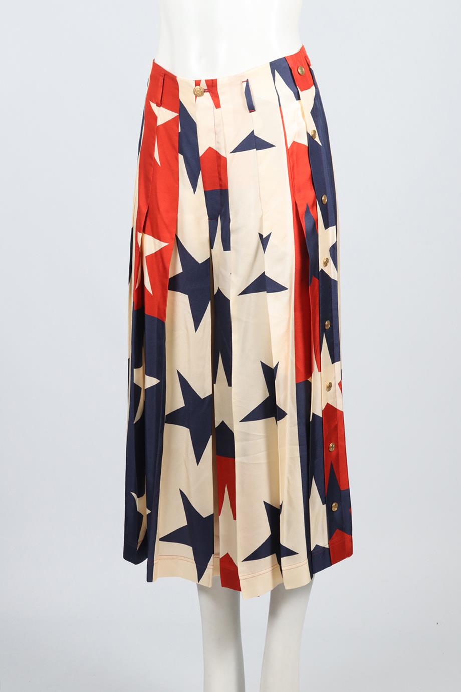 GUCCI PLEATED TWILL CULOTTES IT 40 UK 8