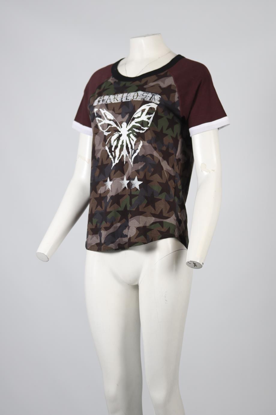 VALENTINO CAMO PRINT T-SHIRT MEDIUM