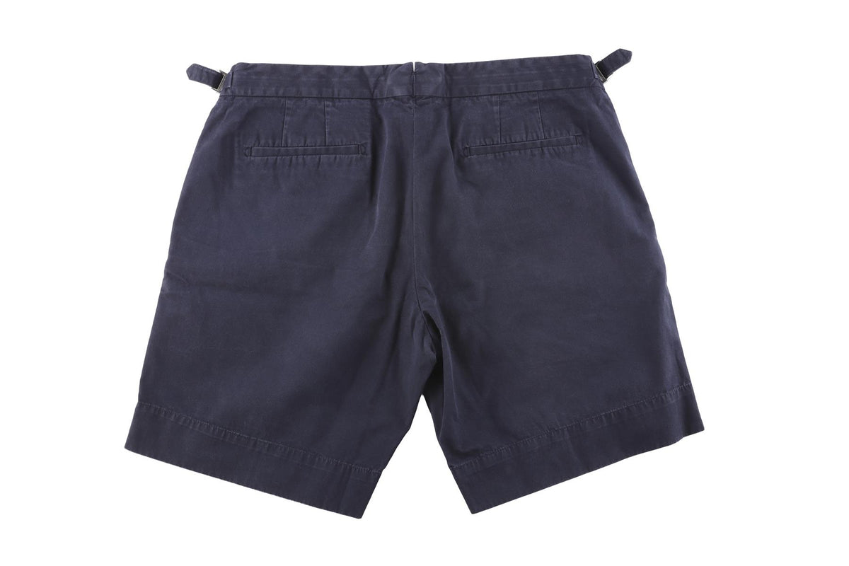ORLEBAR BROWN NAVY MEN'S COTTON SHORTS W34