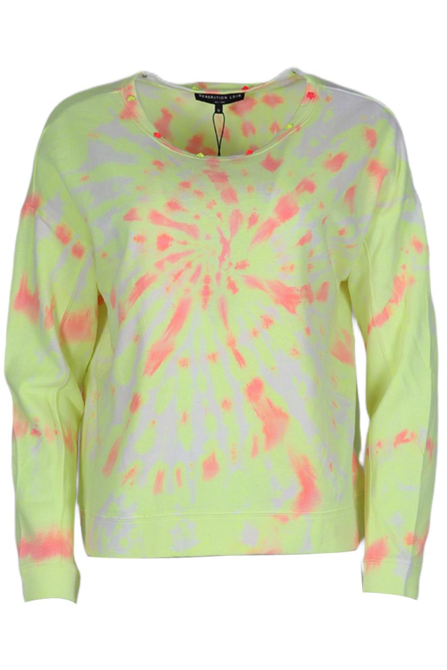 GENERATION LOVE TIE DYED COTTON JERSEY SWEATSHIRT MEDIUM