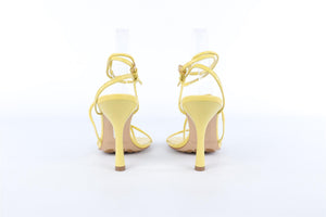 BOTTEGA VENETA YELLOW LEATHER SANDALS EU 38 UK 5 US 8