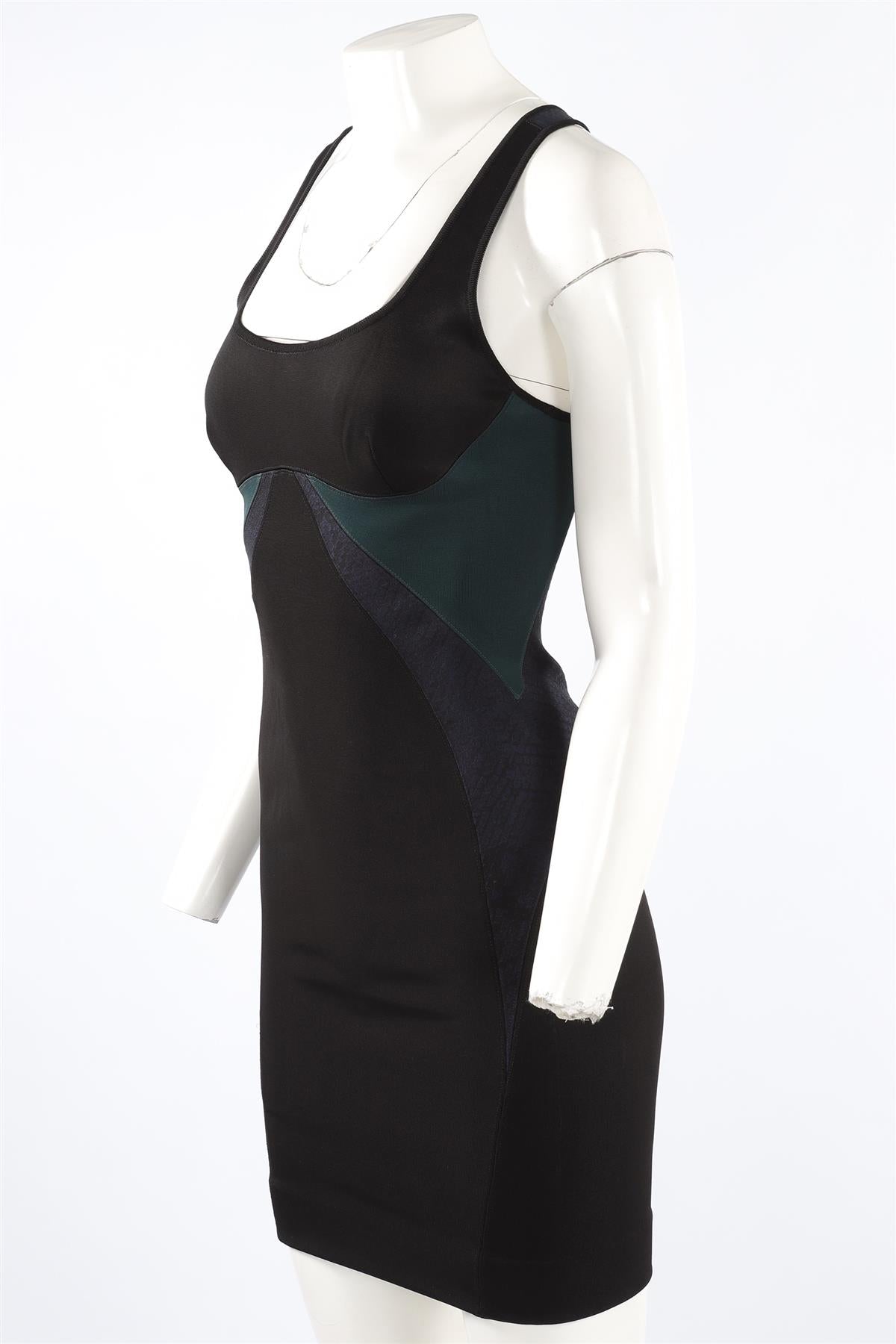 STELLA MCCARTNEY BLACK KNIT MINI DRESS IT 40 UK 8