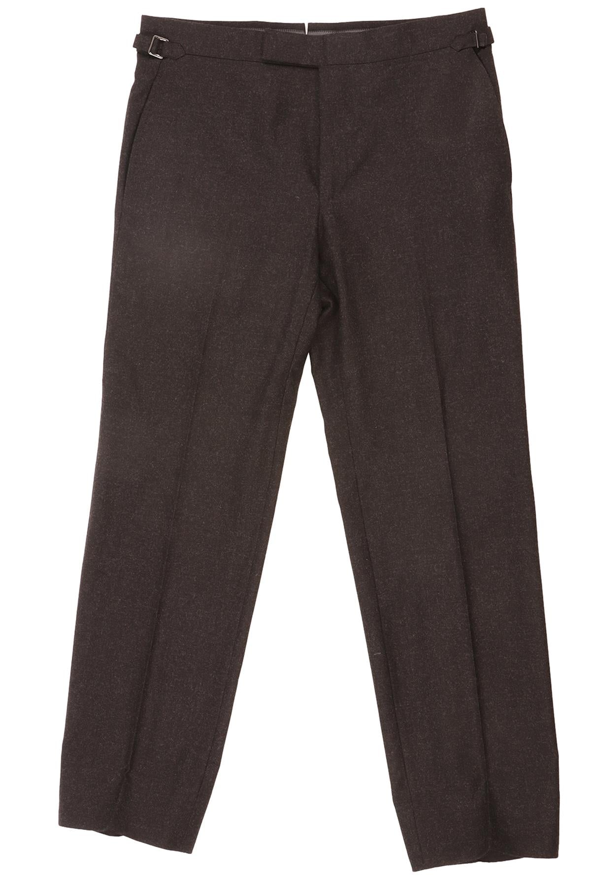 TOM FORD GREY MEN'S WOOL STRAIGHT LEG PANTS IT 50 FR 42 UK 34