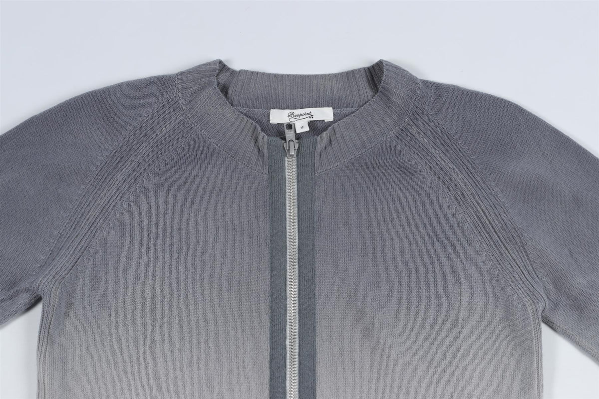 BONPINT GREY KIDS BOYS CARDIGAN 12 YEARS