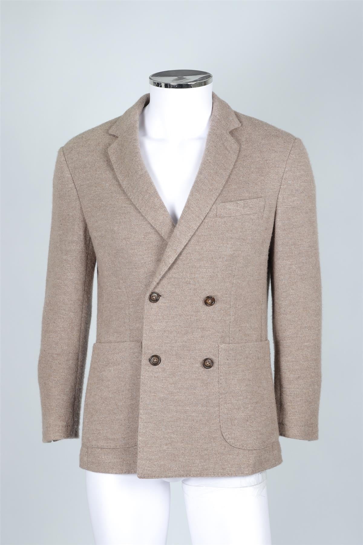 THOM SWEENEY TAUPE MEN'S CASHMERE BLAZER LARGE