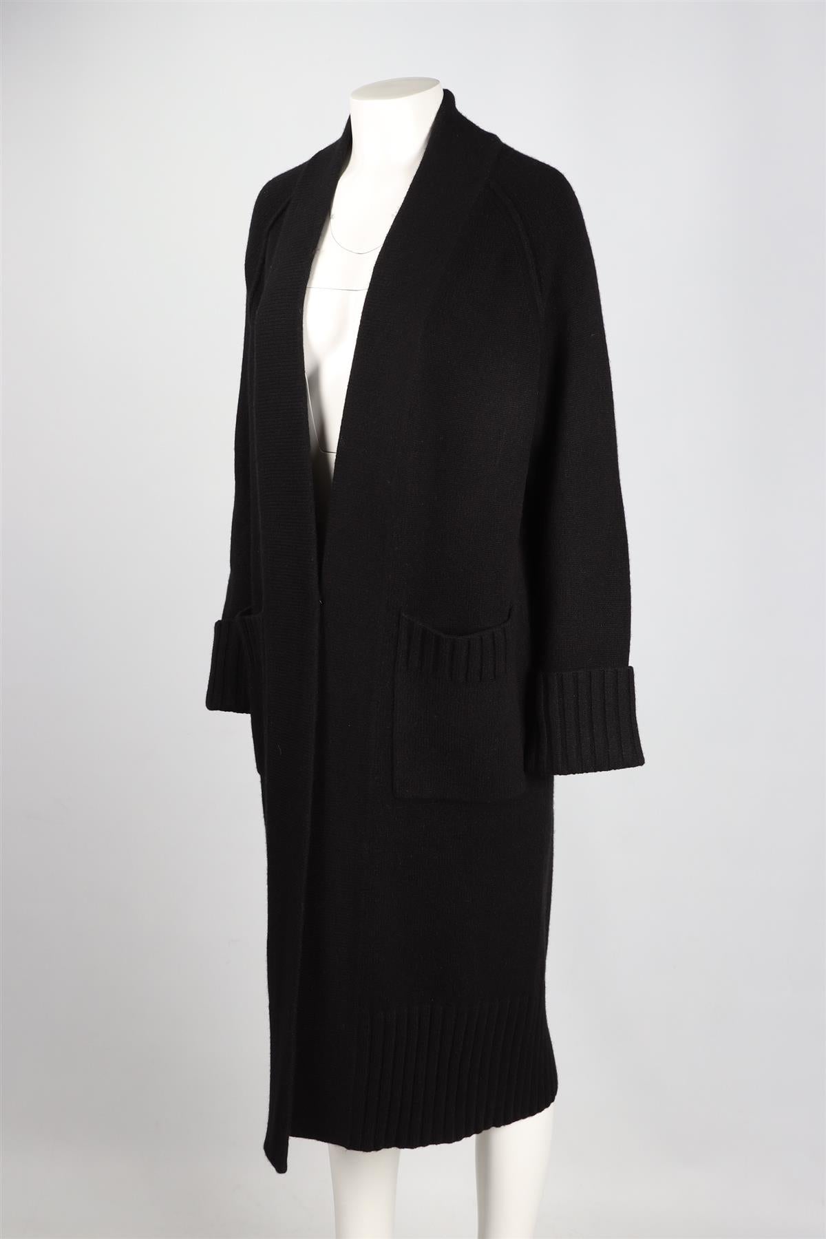 NAKED CASHMERE BLACK CASHMERE CARDIGAN XSMALL