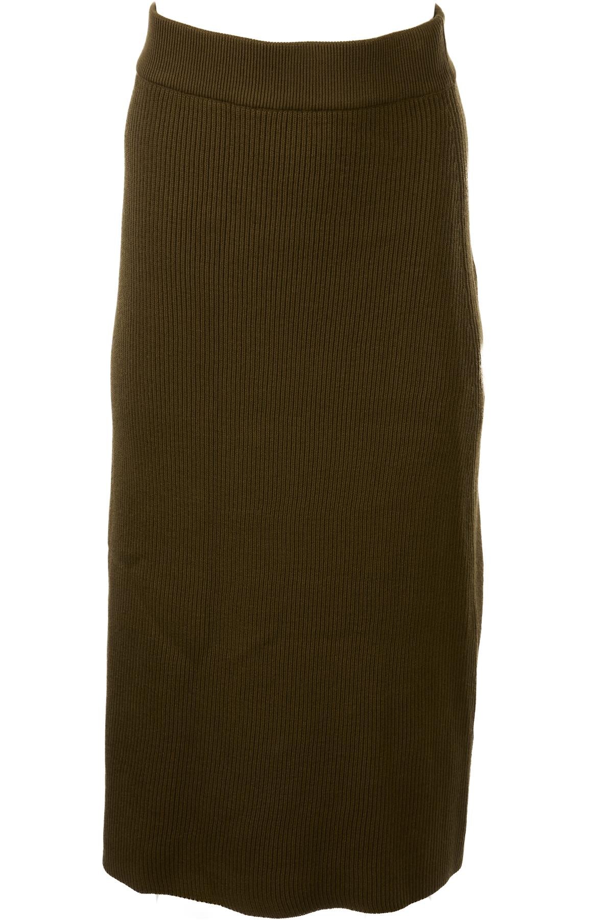 SÉZANE GREEN WOOL MIDI SKIRT MEDIUM