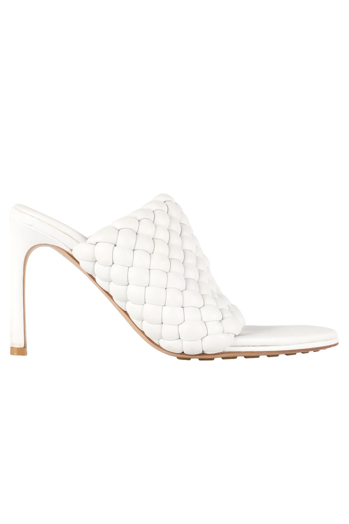 BOTTEGA VENETA WHITE LEATHER MULES EU 39 UK 6 US 9