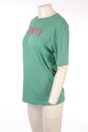 PUCCI GREEN COTTON T-SHIRT SMALL