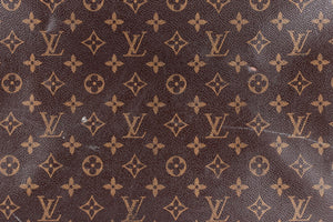 LOUIS VUITTON BROWN 2002 ALIZE 55 MONOGRAM COATED CANVAS TOTE BAG