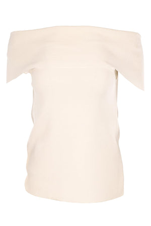 OSMAN IVORY KNIT TOP XSMALL