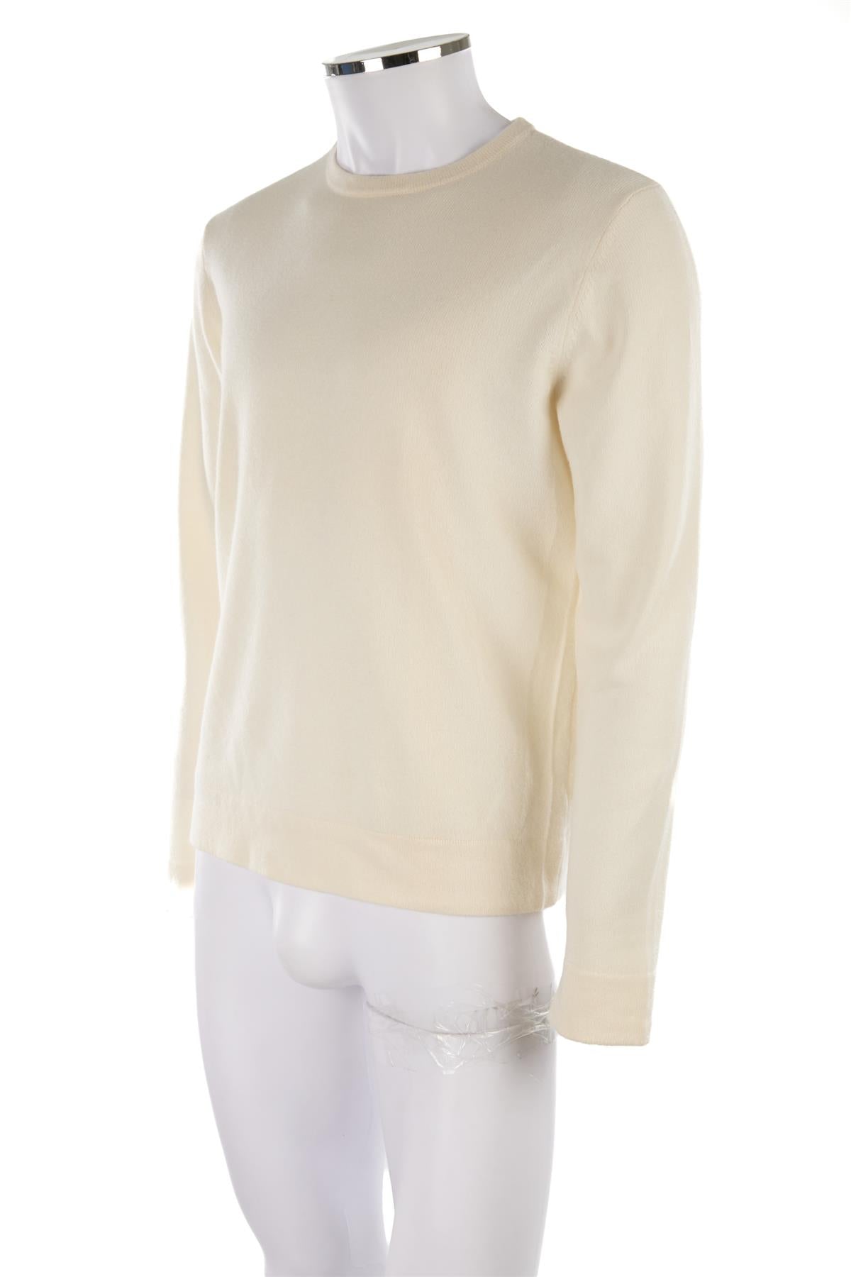 RALPH LAUREN BLACK LABEL CREAM CASHMERE SWEATER LARGE