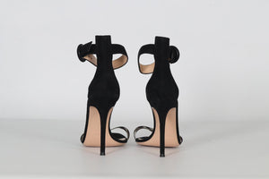 GIANVITO ROSSI PVC AND SUEDE SANDALS EU 38 UK 5 US 8