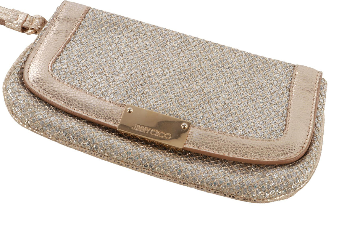 SILVER GLITTER CLUTCH