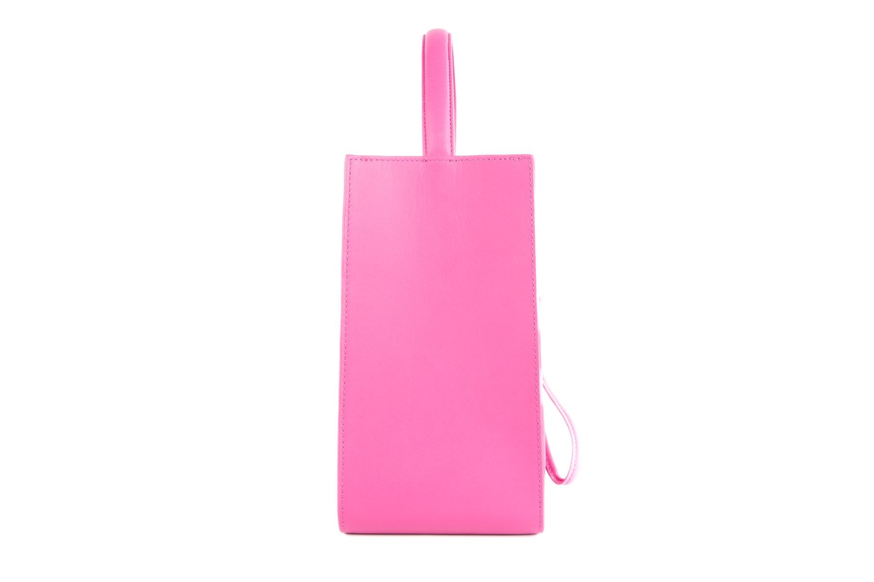 3.1 PHILLIP LIM PINK SOLEIL SMALL LEATHER TOTE BAG