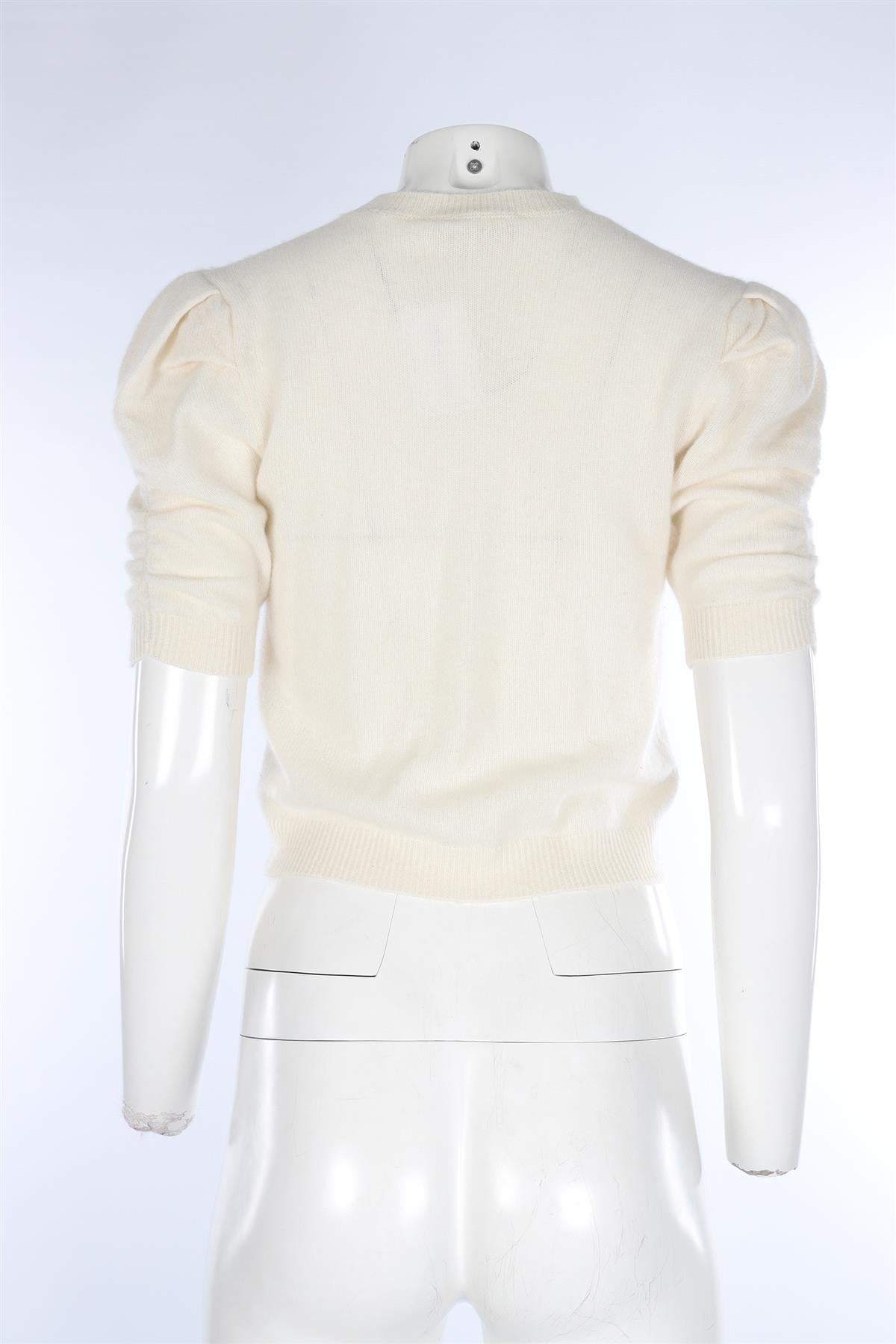 FRAME CREAM CASHMERE SWEATER SMALL