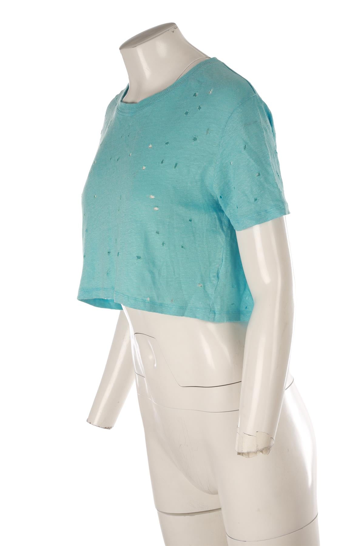 IRO BLUE LINEN TOP SMALL