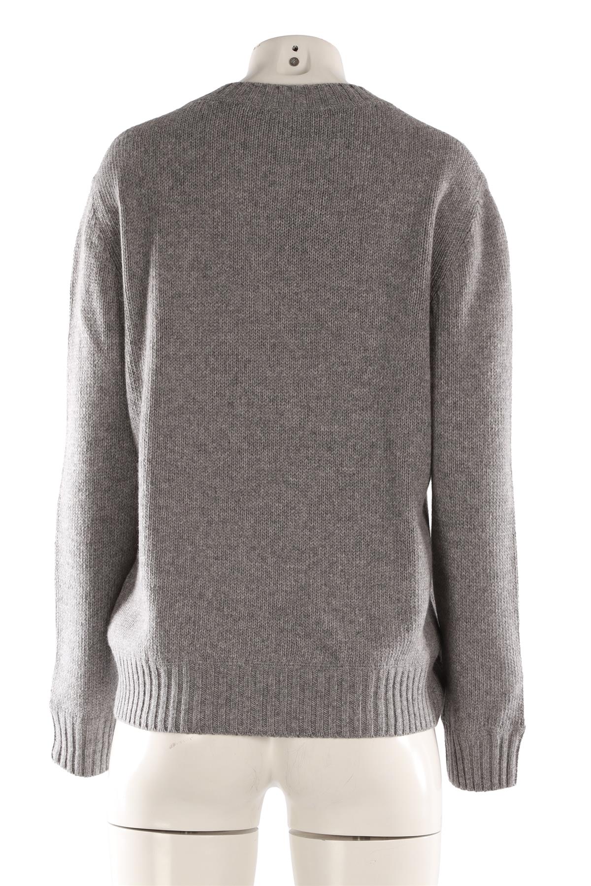 PRADA GREY WOOL SWEATER IT 42 UK 10