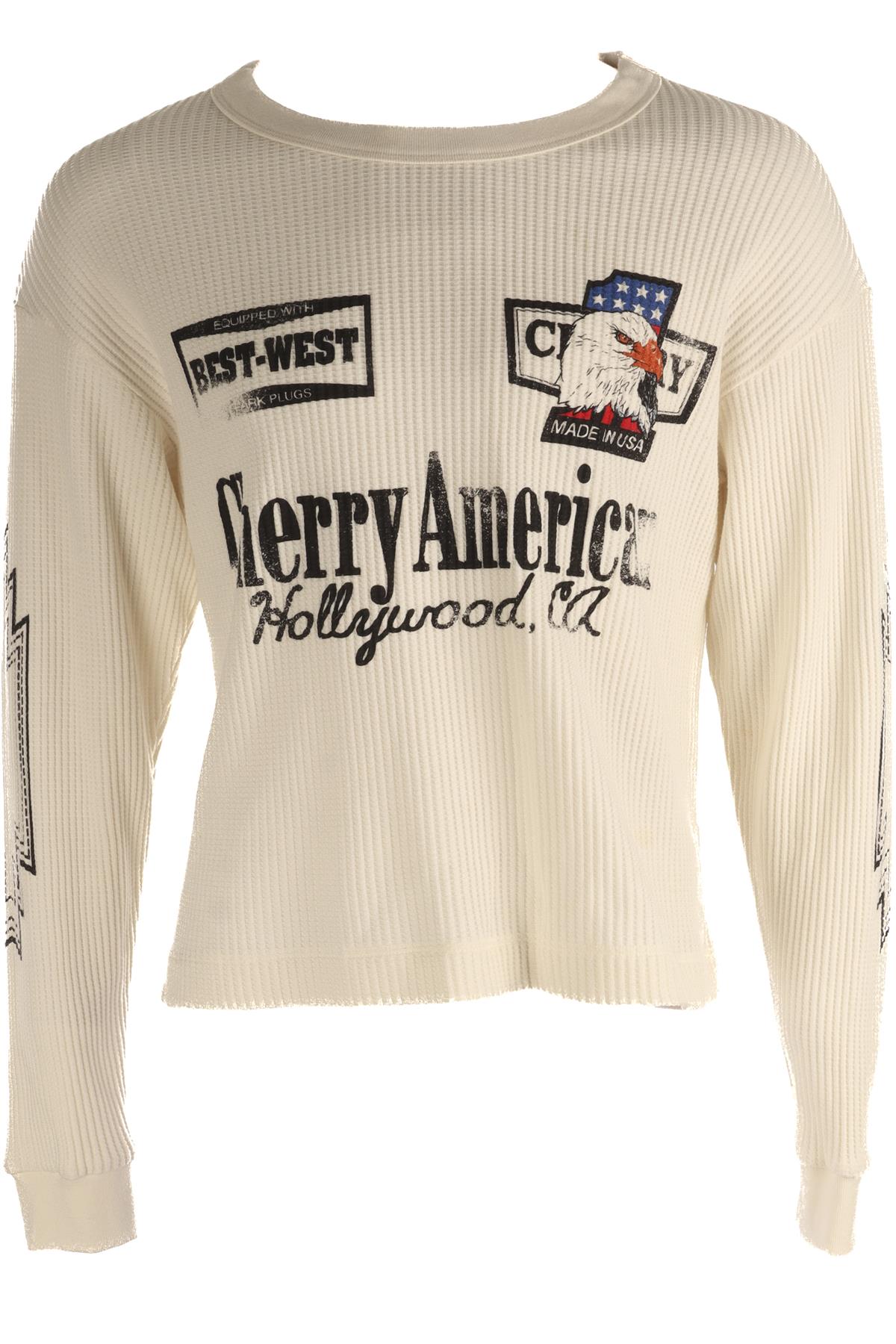 CHERRY LOS ANGELES ECRU MEN'S COTTON TOP XSMALL