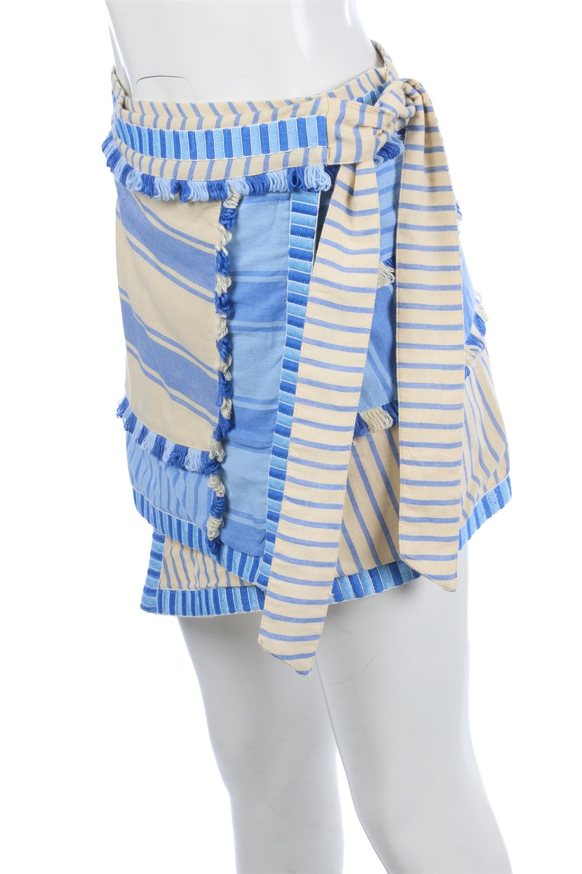 DODO BAR OR BLUE COTTON MINI SKIRT MEDIUM