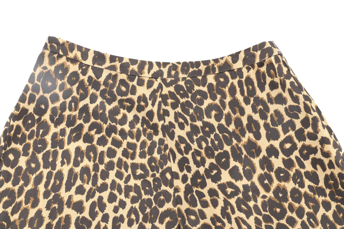 REFORMATION BROWN SILK SHORTS US 2 UK 6