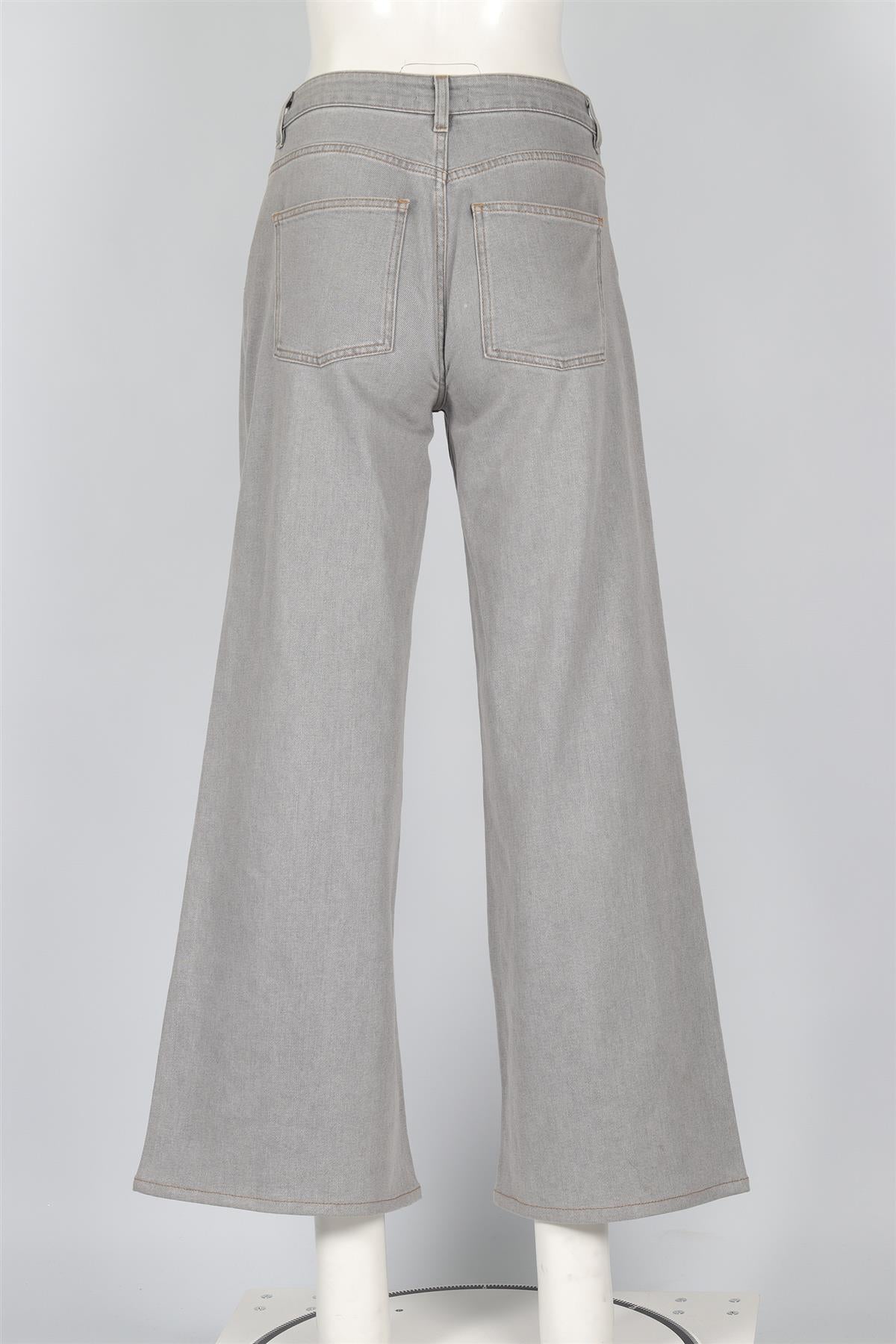 ME+EM GREY HIGH RISE WIDE LEG JEANS W26 UK 8
