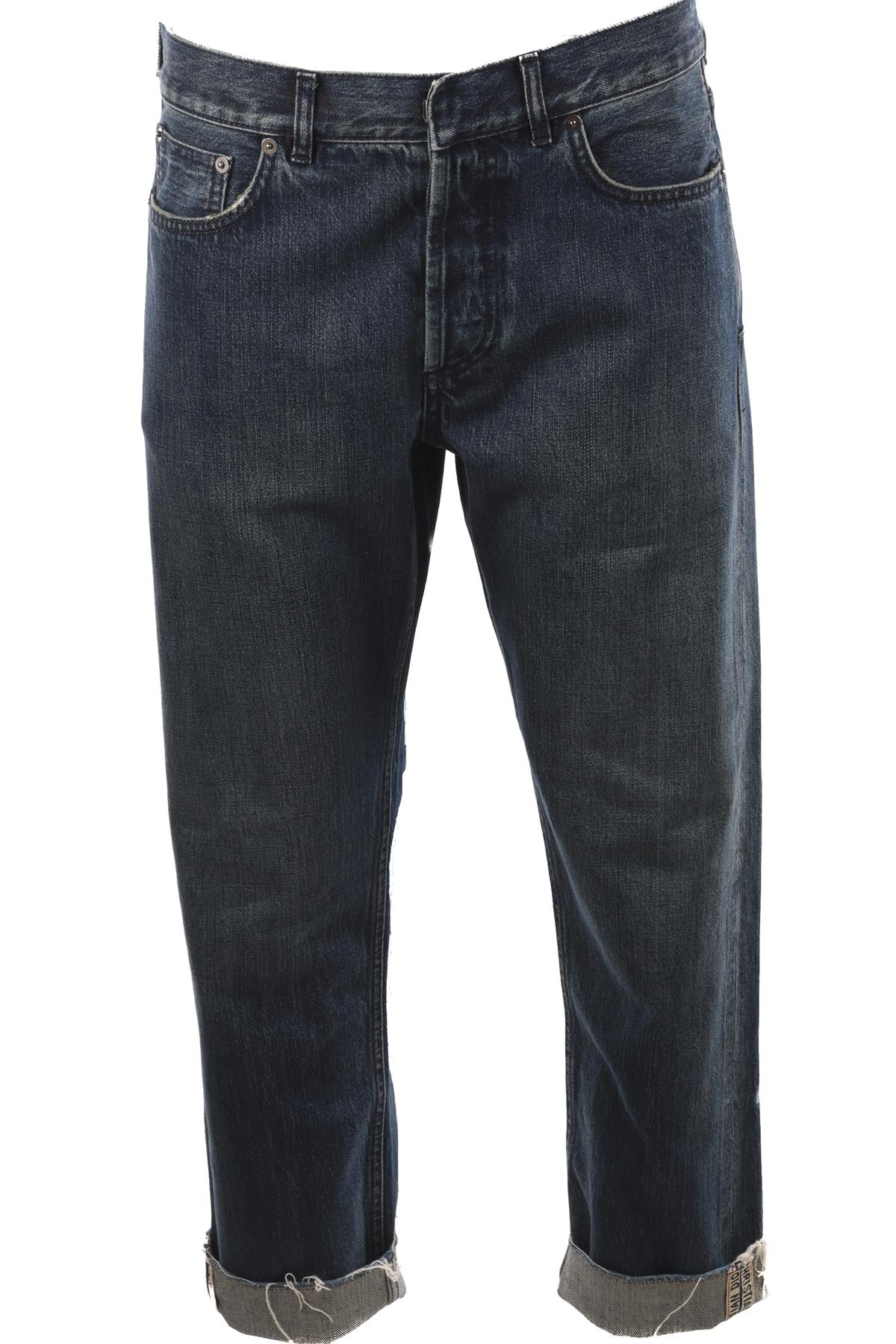 CHRISTIAN DIOR BLUE HIGH RISE STRAIGHT LEG JEANS FR 38 UK 10