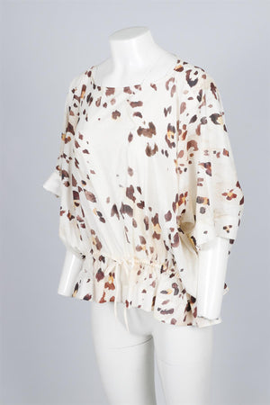 ZIMMERMANN CREAM COTTON TOP UK 12