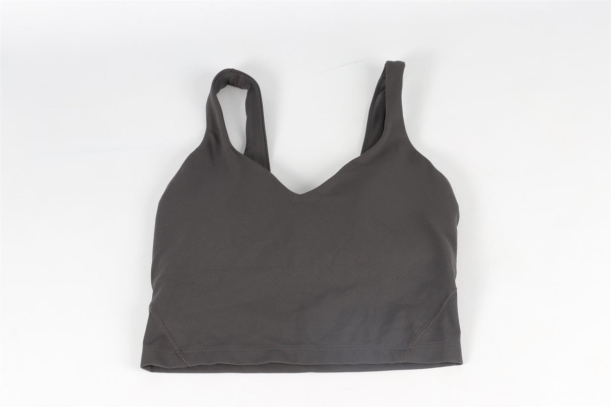 LULULEMON GREY SPORTS BRA US 4 UK 8