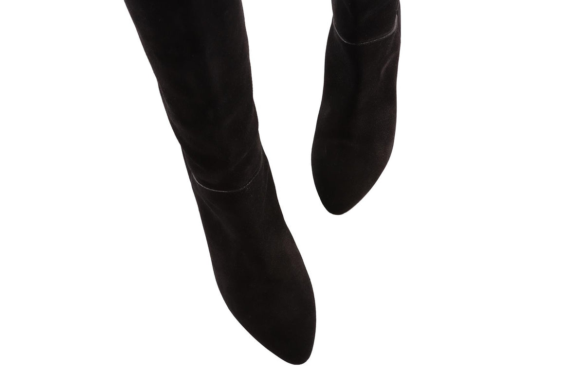 BLACK SUEDE BOOTS