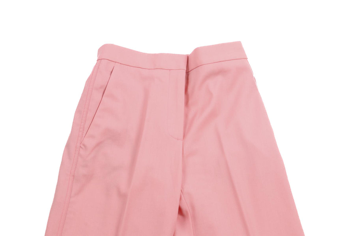 ROKSANDA PINK WOOL STRAIGHT LEG PANTS UK 6