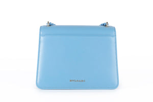BVLGARI BLUE SERPENTI FOREVER MAXI CHAIN SMALL LEATHER TOTE BAG