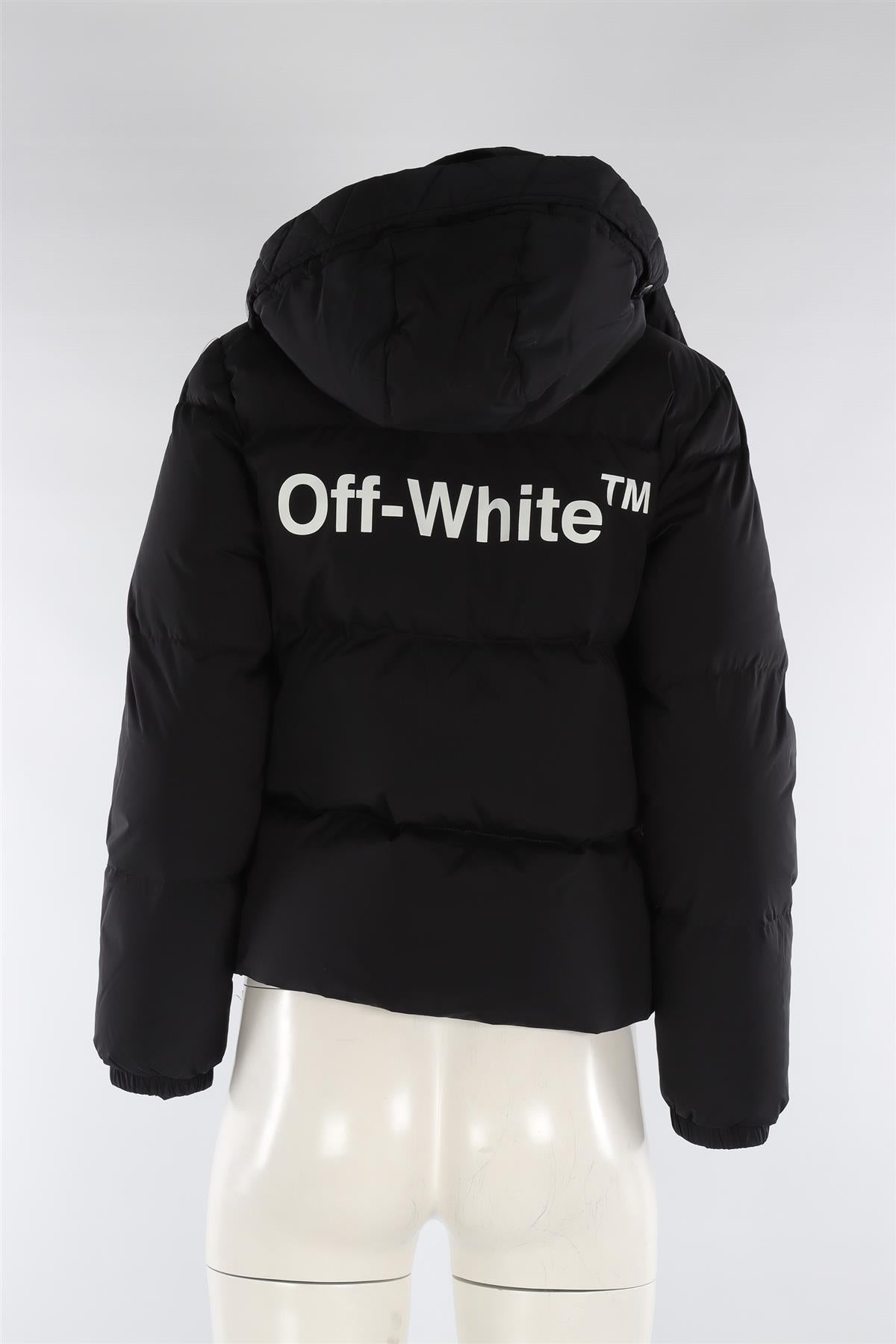 OFF-WHITE BLACK SHELL JACKET IT 38 UK 6