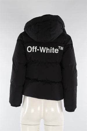 OFF-WHITE BLACK SHELL JACKET IT 38 UK 6