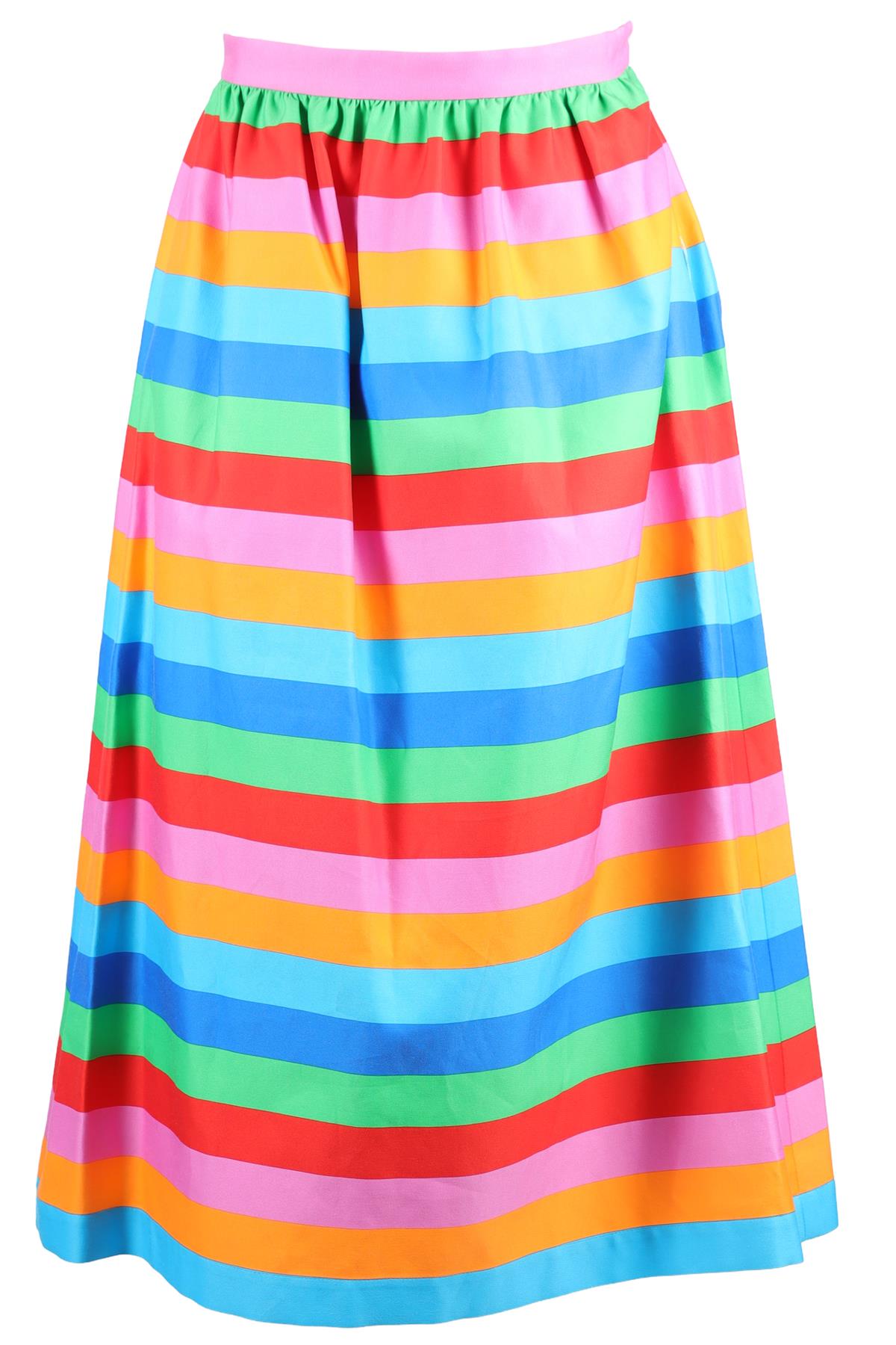 VALENTINO MULTI SILK MIDI SKIRT IT 38 UK 6