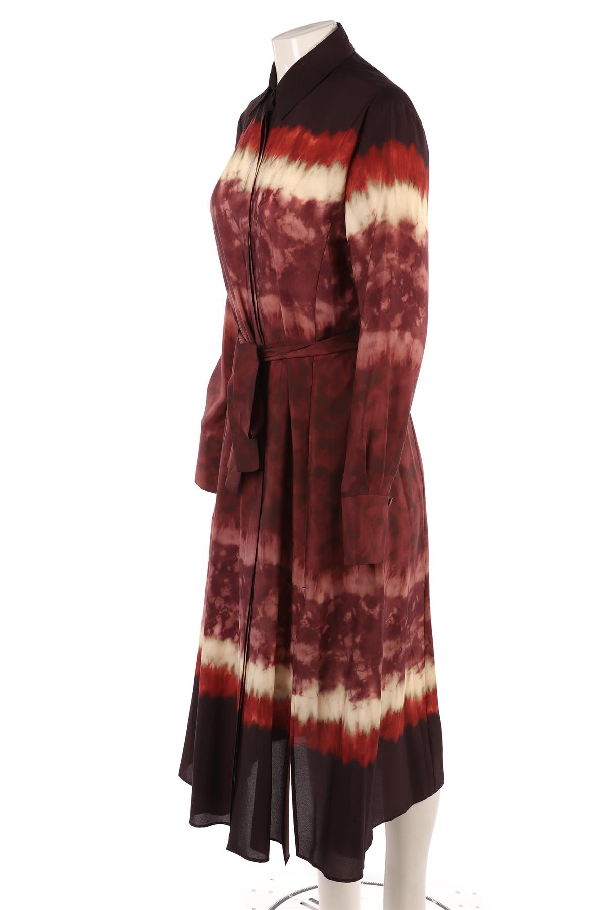 ALTUZARRA BROWN CREPE MAXI DRESS FR 40 UK 12