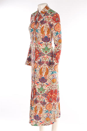 ETRO MULTI JERSEY MIDI DRESS IT 40 UK 8