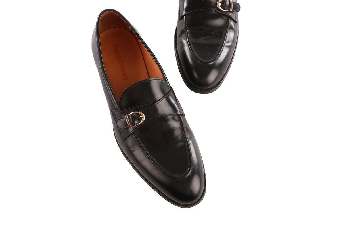RUSSELL & BROMLEY BLACK MEN'S HAYTON LEATHER BROGUES EU 46 UK 12